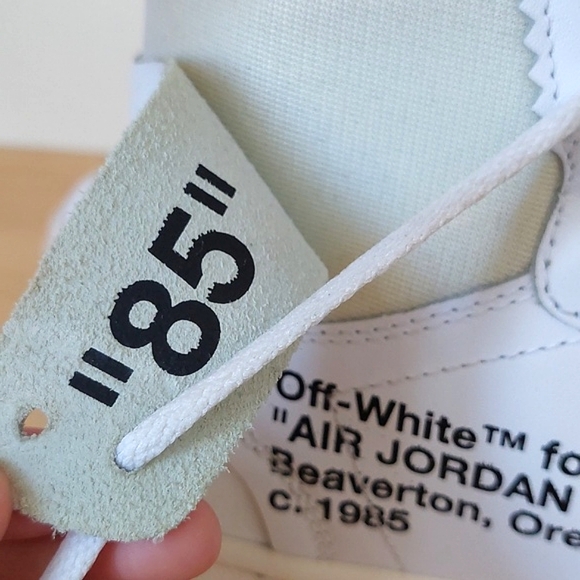 Off white × Air Jordan 1 high white "Euro" trainers - Picture 11 of 16